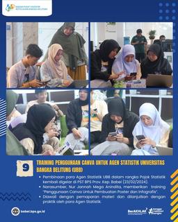 TRAINING PENGGUNAAN CANVA UNTUK Agen Statistik Universitas Bangka Belitung (ubb)