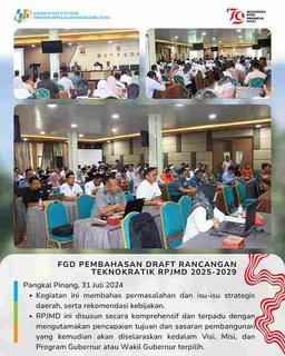 FGD Pembahasan Draft Rancangan Teknokratik RPJMD 2025-2029 