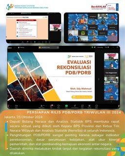 Persiapan Rilis PDB/PDRB Triwulan III 2024