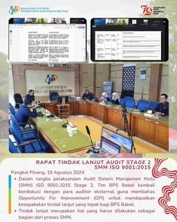 Rapat Tindak Lanjut Audit Stage 2  SMM ISO 9001:2015 