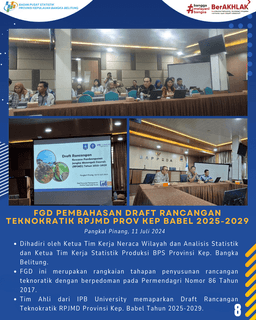 FGD Pembahasan Draft Rancangan Teknokratik RPJMD Provinsi Kepulauan Bangka Belitung 2025-2029