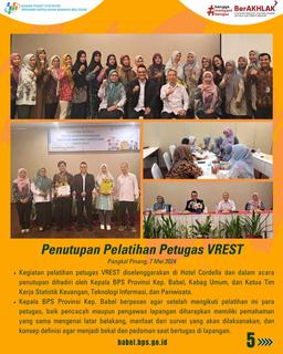 Penutupan Pelatihan Petugas VREST