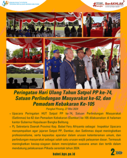 Upacara Peringatan HUT Satpol PP ke-74