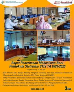 Rapat Penerimaan Mahasiswa Baru Politeknik Statistika STIS TA 2024/2025