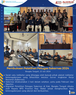 Pembukaan Pelatihan Petugas Sakernas 2024