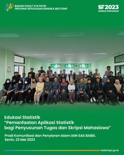 Edukasi Statistik di Kampus IAIN SAS Babel