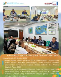 Kunjungan Kerja Kepala BPS Provinsi Kepulauan Bangka Belitung