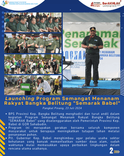 Launching Program Semangat Menanam Rakyat Bangka Belitung "Semarak Babel"