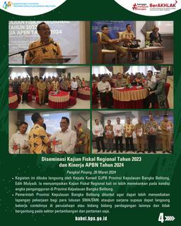 Dissemination of the Regional Fiscal Study 2023 and APBN Performance 2024