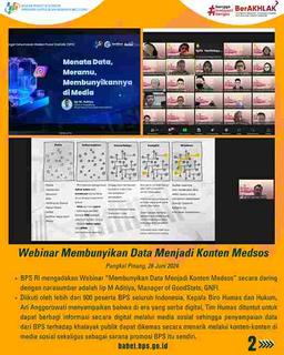 Webinar membunyikan data menjadi konten medsos