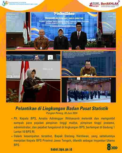 Pelantikan di Lingkungan Badan Pusat Statistik