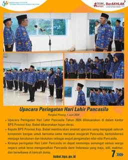 Commemoration Ceremony of Pancasila Birth Day